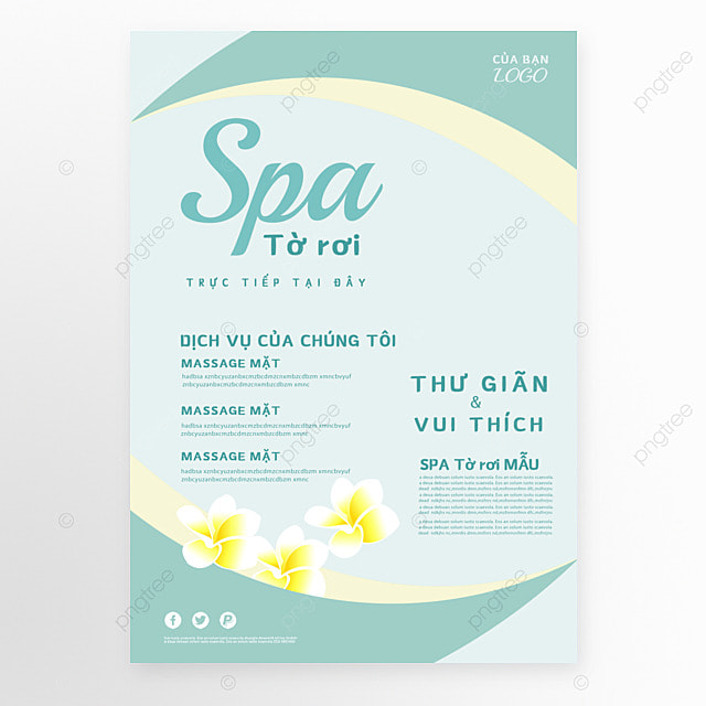 越南语spa美容养生传单
