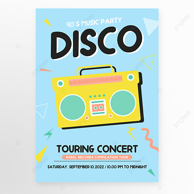 可爱音乐聚会海报