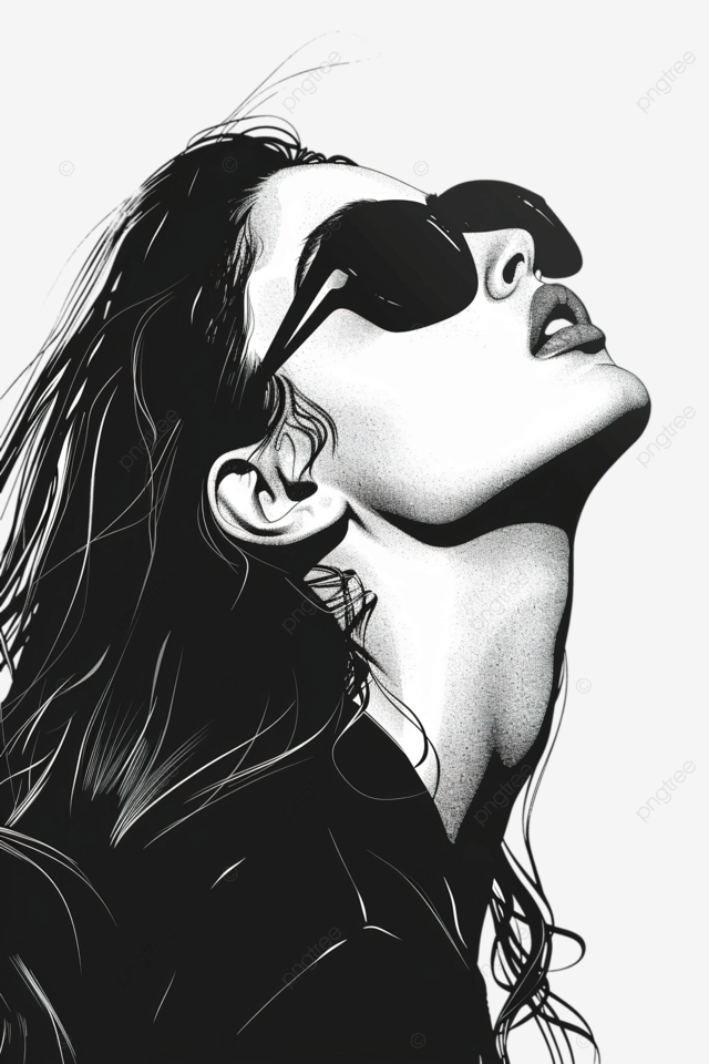 太阳镜 黑色 和 白色 黑色