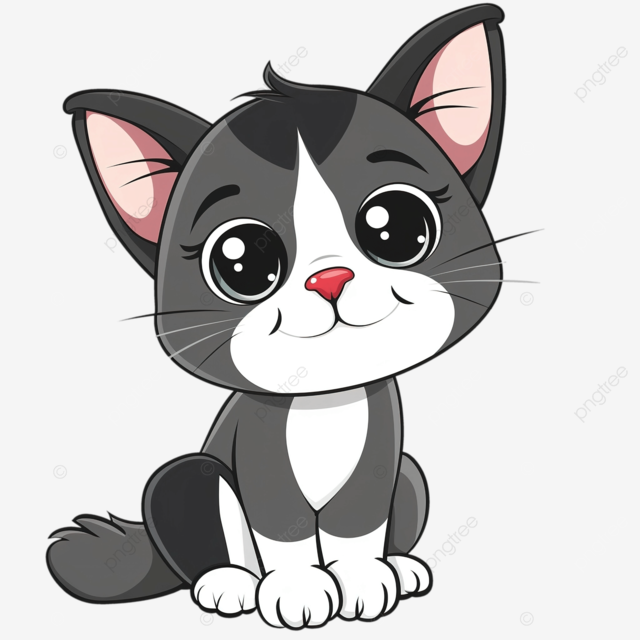 可爱的 kt 猫矢量图