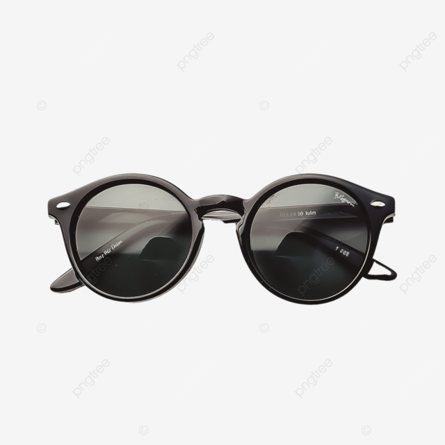 雷朋太阳镜深灰色圆形
