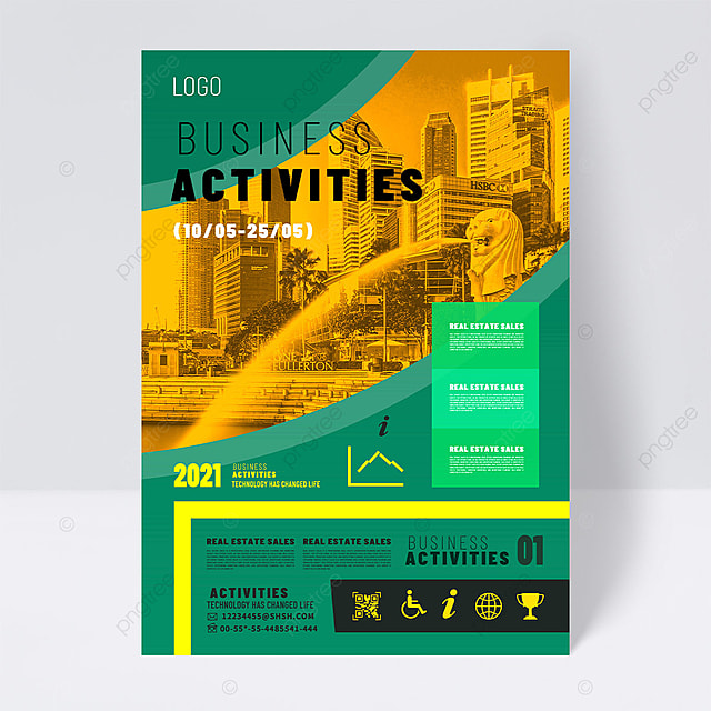 时尚现代企业商务宣传单页