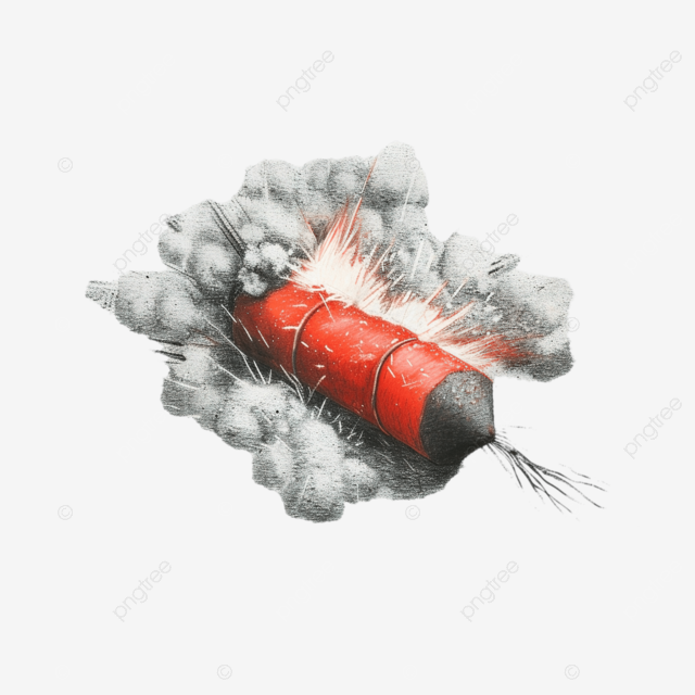 炸药棒粉笔画