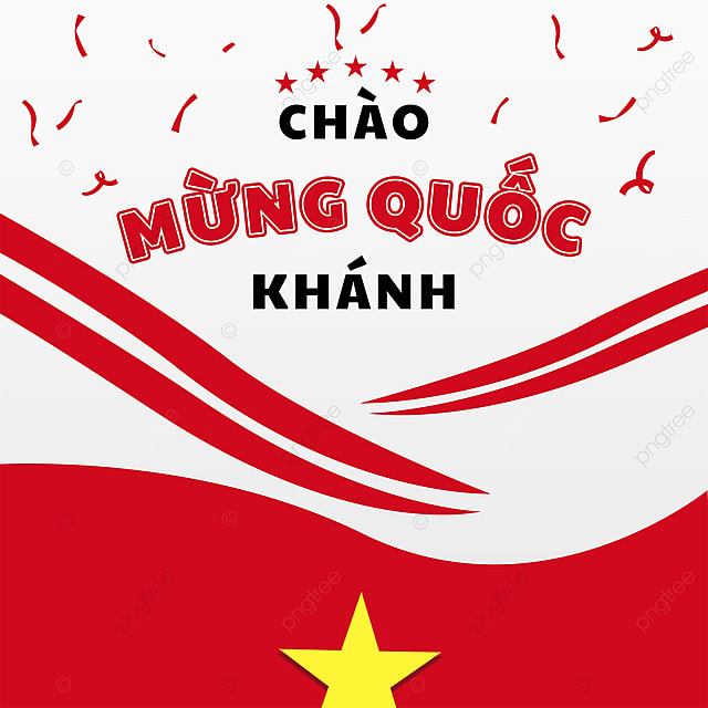 白色创意高端线条越南国庆节媒体社交模板