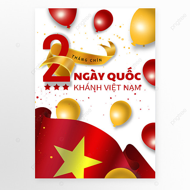 越南国庆日白色高端海报