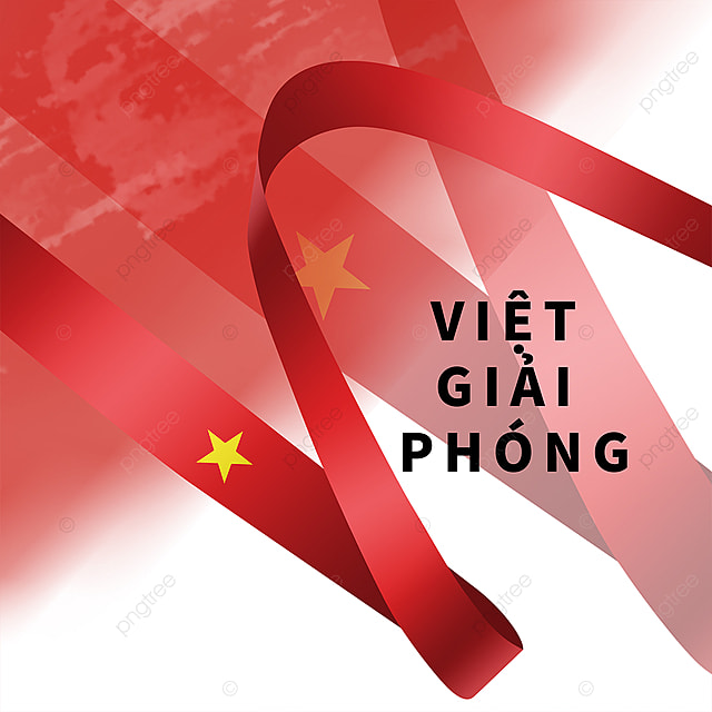 简约越南解放日越南语社交模板