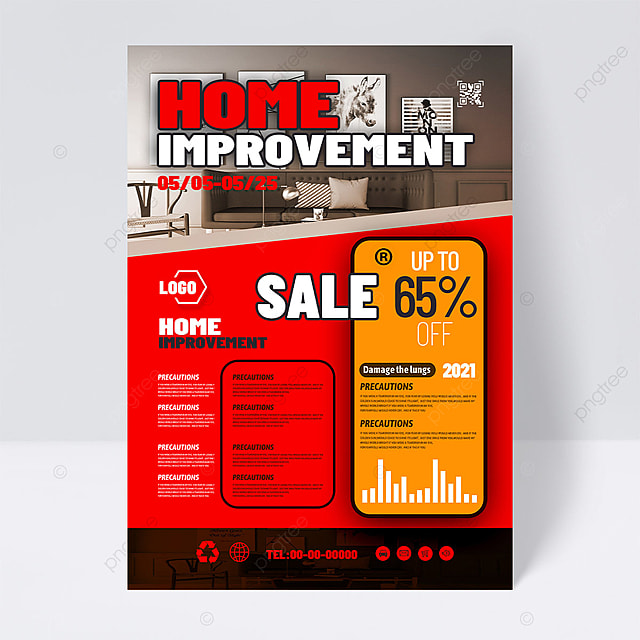 现代流行家装行业商业宣传单页