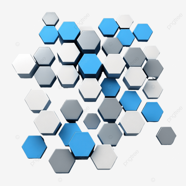 六边形ppt素材