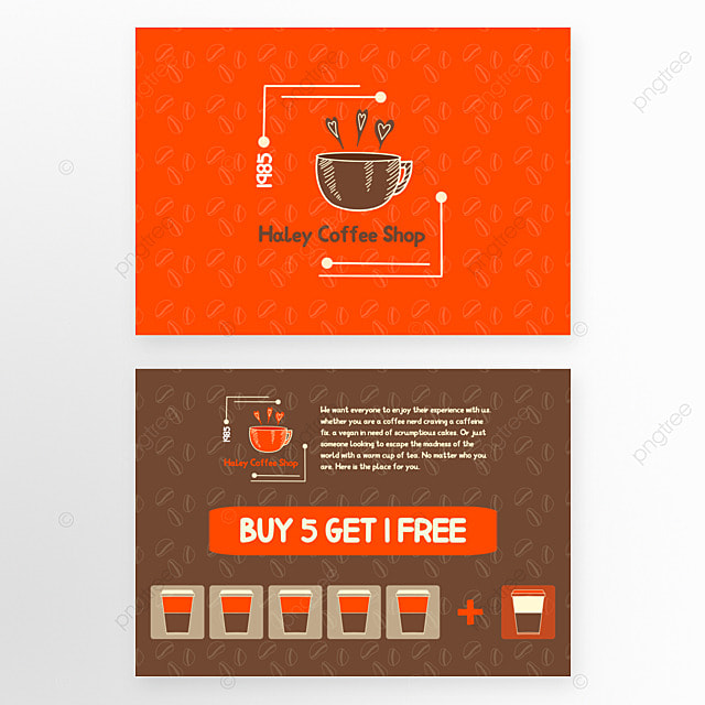 咖啡五折优惠券传单