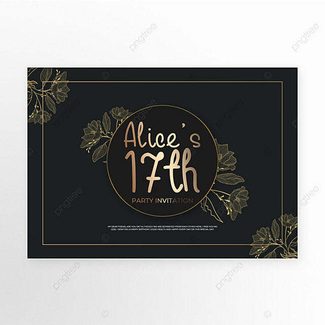 简约风格时尚生日贺卡模板