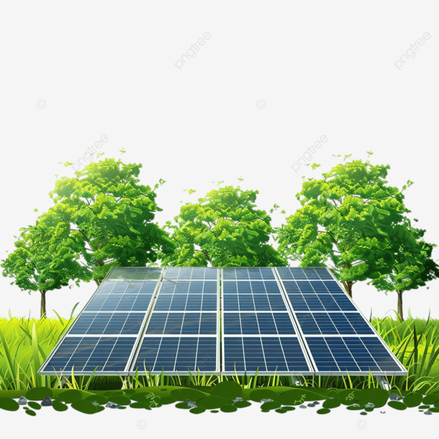 绿色太阳能环保ppt矢量素材
