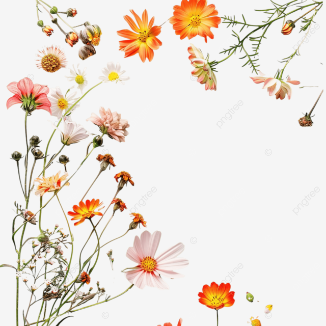 ppt幻灯片花卉创意角