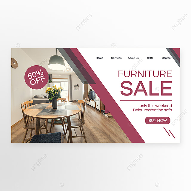 有机平面家具销售横幅附图横幅模板