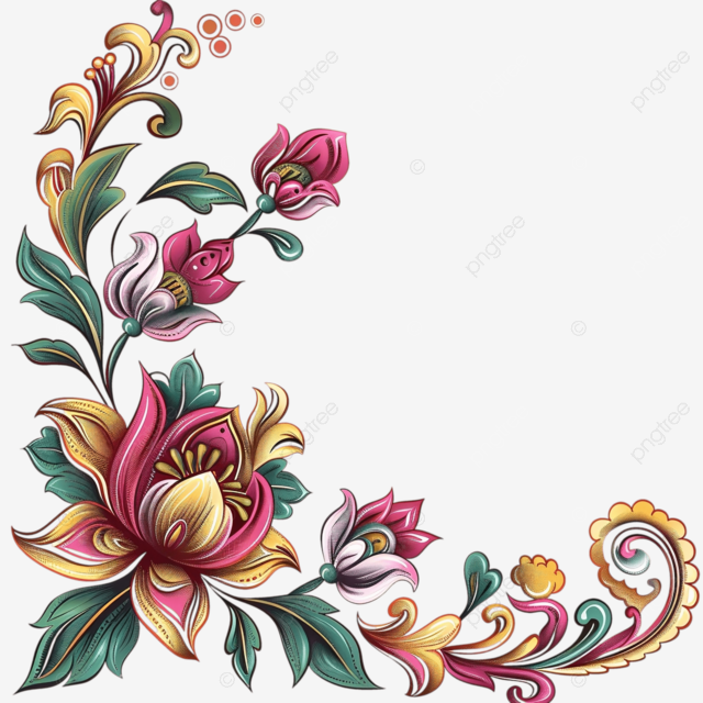 个性图案边框装饰设计矢量素材