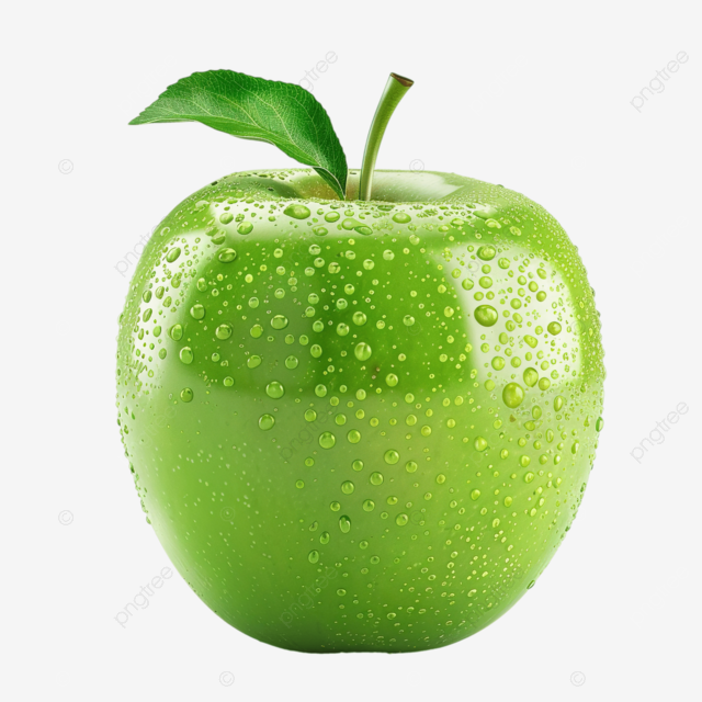 新鮮的青蘋果果實