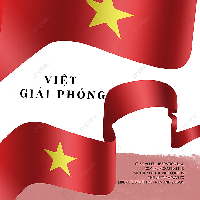 越南解放日越南语简约社交模板