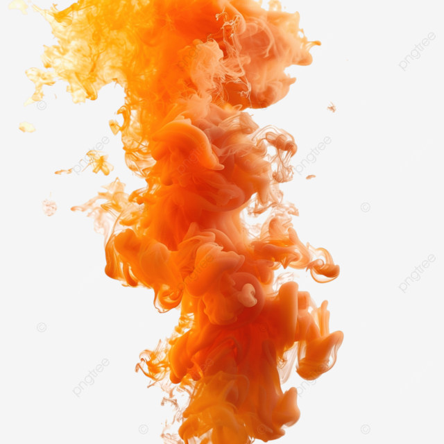 创意橙色烟雾蒸汽