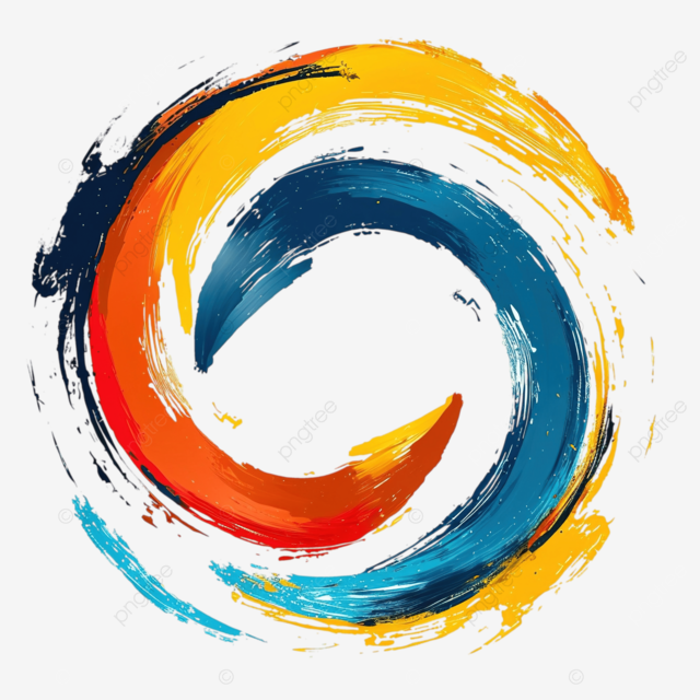 矢量手绘ppt圆形箭头