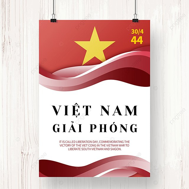 简约越南解放日宣传海报