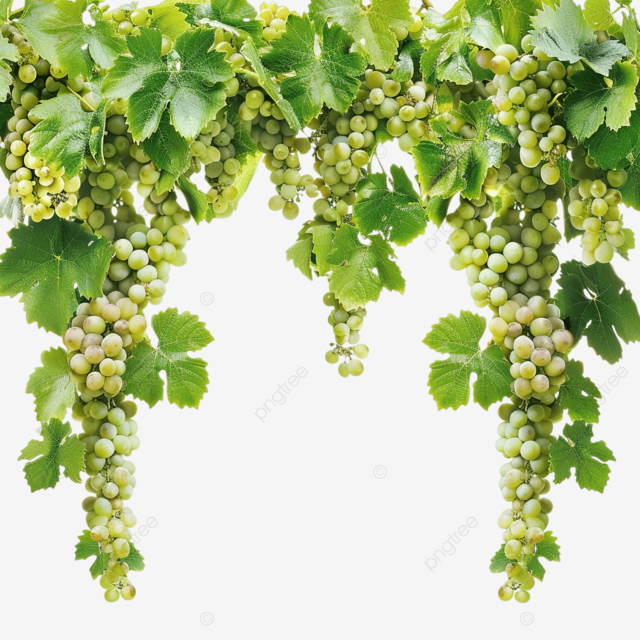 库存图片，葡萄藤上挂着一串葡萄