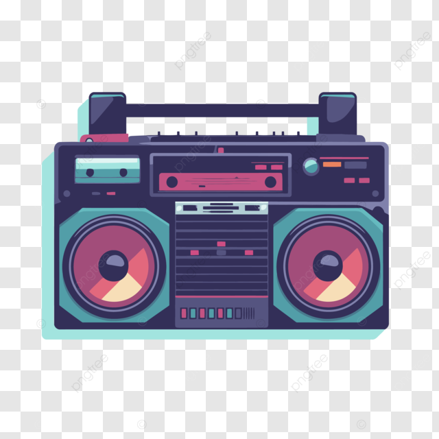 音箱复古复古立体声复古复古复古矢量插图