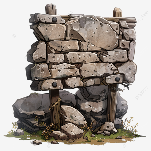 卡通石材广告牌