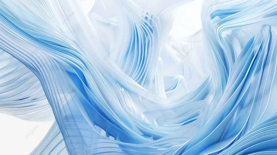 曲线抽象蓝色波浪