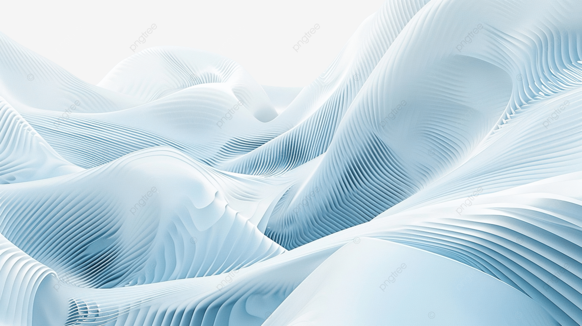 曲线抽象蓝色波浪