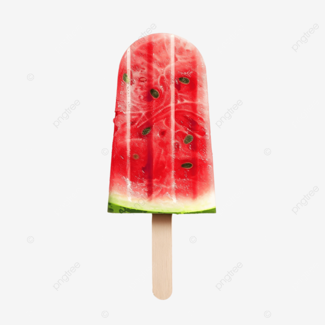 逼真的西瓜冰棒