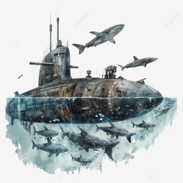 潜艇船野生动物海洋动物海洋水下水产