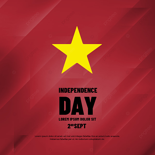 几何背景越南国旗国庆独立日模版