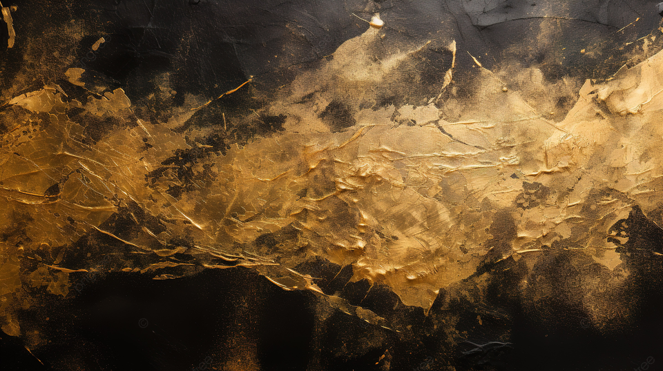 优雅的融合黑色和镀金箔纹理背景