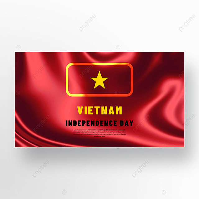 丝绸质感简约越南国庆日独立日banner