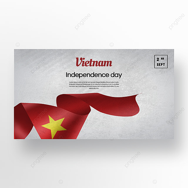 丝绸质感简约越南国庆日独立日banner