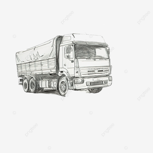 沙滩上的卡车图画