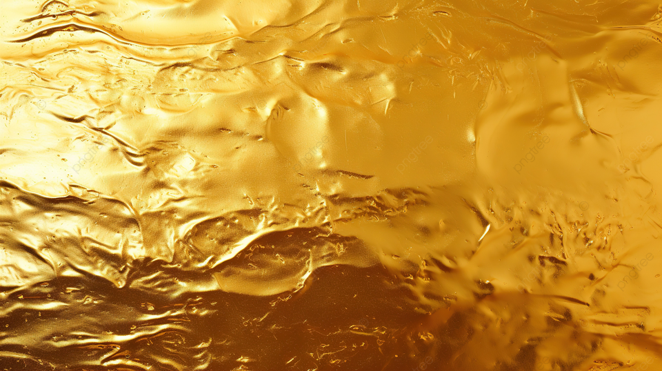 金色背景上闪闪发光的金箔纹理
