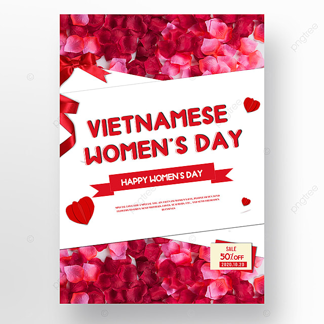 几何形状越南妇女节海报