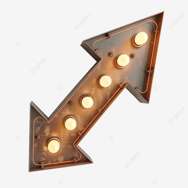 电灯泡广告牌复古箭头灯框