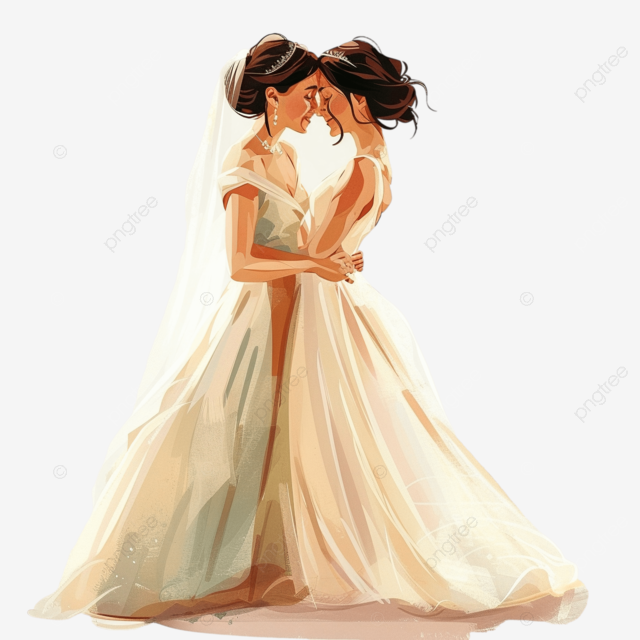 婚礼 恋爱中的女同性恋情侣结婚 婚姻平等观念