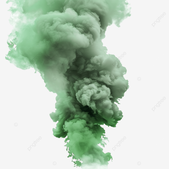 绿色难闻的气味云臭味烟雾气味有毒气体