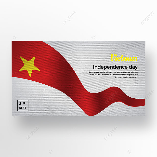 丝绸质感简约越南国庆日独立日banner