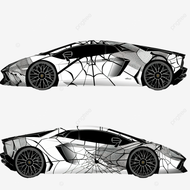 汽车蜘蛛网摩托车赛车图形乙烯基和贴花