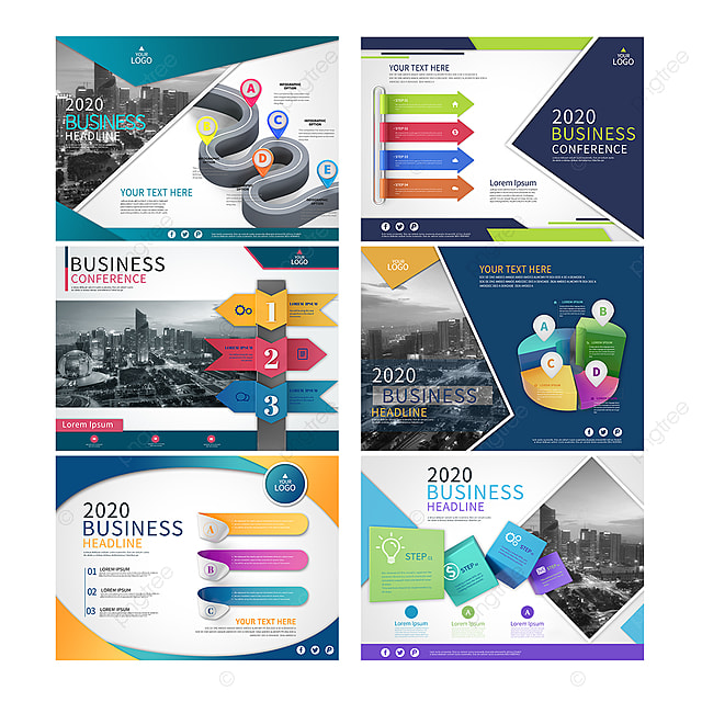 彩色商务ppt组图