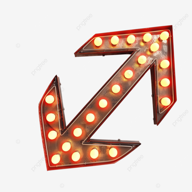 电灯泡广告牌复古箭头灯框