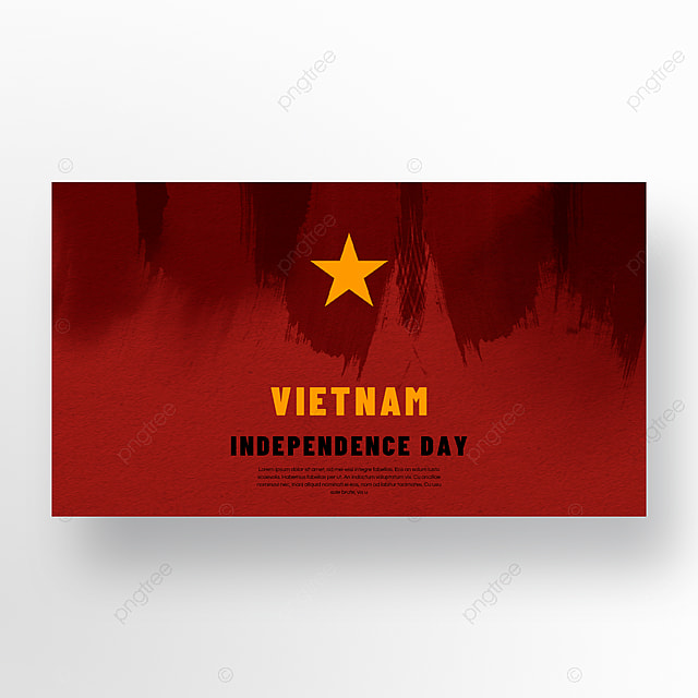水彩笔刷越南国庆日独立日banner