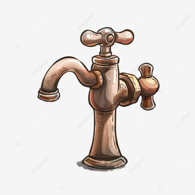 水龙头水卡通
