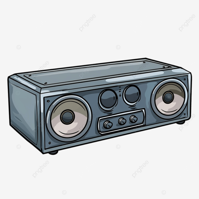 音乐条形音箱音频卡通