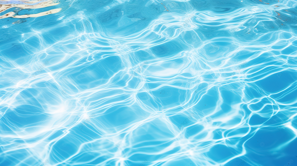 阳光照射的泳池水波纹拥抱纹理