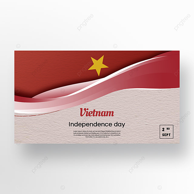 丝绸质感简约越南国庆日独立日banner