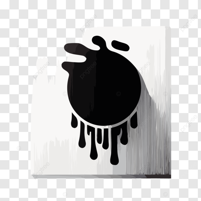 白色和黑色滴在黑色抽象油滴章鱼lv矢量